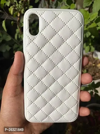 SUNNY FASHION Premium Shockproof Leather Case Cover Compatible with iPhone X/XS - White