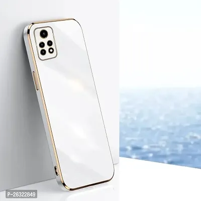 SUNNY FASHION Back Cover for Redmi Note 11 / Note 11s 4G Liquid TPU Silicone Shockproof Flexible with Camera Protection Soft Back Cover Case for Redmi Note 11 / Note 11s 4G (White)-thumb2