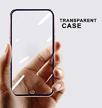 SUNNY FASHION Back Cover for OnePlus 9RT Premium Electroplated Soft Silicone Transparent Straight Crystal Clear Back Case Cover for OnePlus 9RT (White)-thumb1