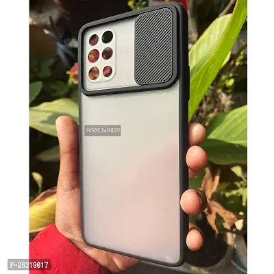 SUNNY FASHION Back Cover for OnePlus 8T / OnePlus 9R Camera Lens Slide Protection Shutter Flexible Removable Case Stylish Matte Back Case Cover for OnePlus 8T / OnePlus 9R (Back)-thumb3