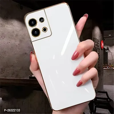 SUNNY FASHION Back Cover for Oppo Reno 8 5G Liquid TPU Silicone Shockproof Flexible with Camera Protection Soft Back Cover Case for Oppo Reno 8 5G (White)-thumb2