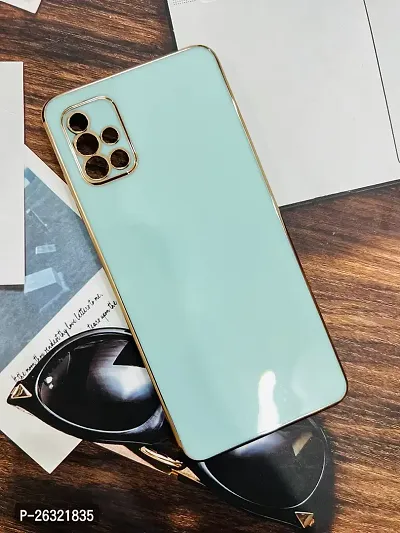 SUNNY FASHION Back Cover for Samsung Galaxy A51 Liquid TPU Silicone Shockproof Flexible with Camera Protection Soft Back Cover Case for Samsung Galaxy A51 (Mint Green)