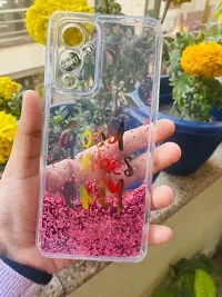 Sunny Fashion OnePlus 9 Good Vibes Only Designer Moving Liquid Floating Waterfall Girls Soft TPU Running Glitter Sparkle Back Cover Case for OnePlus 9 - Pink-thumb3