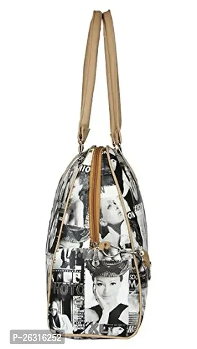 Sunny Fashion Stylish Handbags for Women - Black  White-thumb2