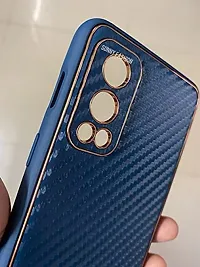 SUNNY FASHION Shockproof Carbon Fiber Armor Camera Protection Back Case Cover for OnePlus Nord 2 5G (Blue)-thumb1