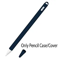 SUNNY FASHION Silicone Case Cover Compatible with Pencil 2nd Generation Holder Cover Skin with Protective Nib Cover (Blue)-thumb1