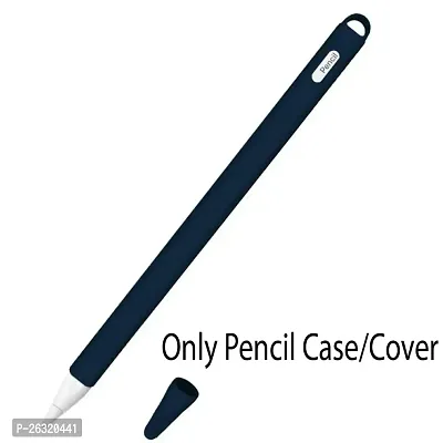 SUNNY FASHION Silicone Case Cover Compatible with Pencil 2nd Generation Holder Cover Skin with Protective Nib Cover (Blue)-thumb2