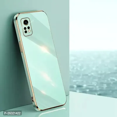 SUNNY FASHION Liquid TPU Silicone Shockproof Flexible with Camera Protection Soft Back Cover Case for Xiaomi Redmi Note 11 Pro / 11 Plus 5G (Mint Green)-thumb0