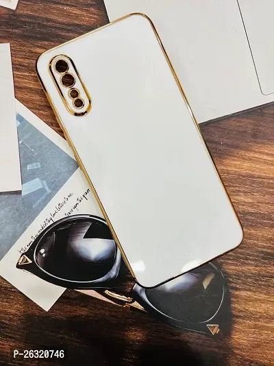 SUNNY FASHION Back Cover for Vivo S1 / Z1x Liquid TPU Silicone Shockproof Flexible with Camera Protection Soft Back Cover Case for Vivo S1 / Z1x (White)