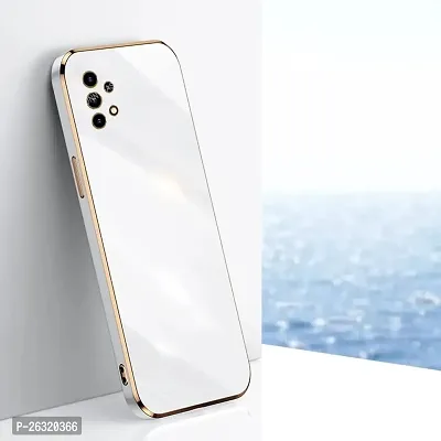 SUNNY FASHION Back Cover for Samsung Galaxy A13 4G Liquid TPU Silicone Shockproof Flexible with Camera Protection Soft Back Cover Case for Samsung Galaxy A13 4G (White)-thumb0