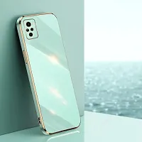 SUNNY FASHION Back Cover for Redmi Note 10/Note 10S Liquid TPU Silicone Shockproof Flexible with Camera Protection Soft Back Cover Case for Redmi Note 10/Note 10S (Mint Green)-thumb1