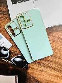 SUNNY FASHION Back Cover for Vivo V23 5G Liquid TPU Silicone Shockproof Flexible with Camera Protection Soft Back Cover Case for Vivo V23 5G (Mint Green)-thumb4