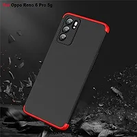 SUNNY FASHION Double Dip 3-in-1 Full 360 Protection Back Case Cover for Oppo Reno 6 Pro (5G)-thumb4