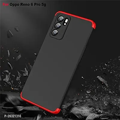 SUNNY FASHION Double Dip 3-in-1 Full 360 Protection Back Case Cover for Oppo Reno 6 Pro (5G)-thumb5