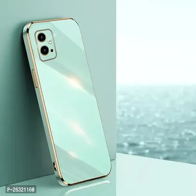 SUNNY FASHION Liquid TPU Silicone Shockproof Flexible with Camera Protection Soft Back Cover Case for Vivo T1 5G / Vivo Y75 5G / iQOO Z6 5G (Mint Green)-thumb0