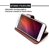 SUNNY FASHION Vintage Leather Diary Wallet Card Holder Stand Flip Cover for Samsung Galaxy A50s / A50 / A30s - Brown-thumb4