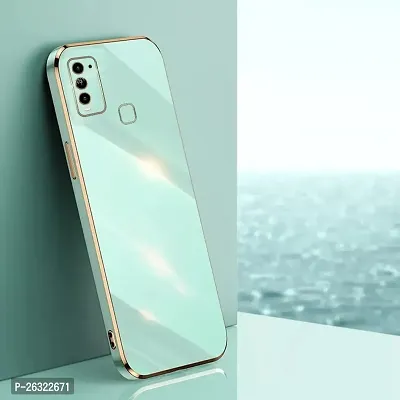 SUNNY FASHION Back Cover for Realme C35 Liquid TPU Silicone Shockproof Flexible with Camera Protection Soft Back Cover Case for Realme C35 (Mint Green)