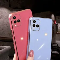 SUNNY FASHION Liquid TPU Silicone Shockproof Flexible with Camera Protection Soft Back Case Cover for Vivo Y21 / Y21T / Y21A / Y21e / Y33s / Y33T (Mint Green)-thumb3