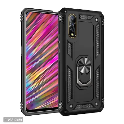 SUNNY FASHION Back Cover for Samsung Galaxy A50s / A50 / A30s Magnetic Ring Holder 360 Stand Shockproof Protection Dual Layer Bumper Hard Back Case for (Samsung Galaxy A50s / A50 / A30s, Black)