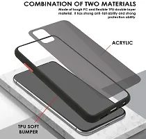 SUNNY FASHION Back Case Cover for Vivo V20 Stylish Hard Matte Finish Smoke Case with Soft Side Frame Fit Protective for (Vivo V20, Dark Green)-thumb2