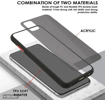 SUNNY FASHION Back Case Cover for Vivo V20 Stylish Hard Matte Finish Smoke Case with Soft Side Frame Fit Protective for (Vivo V20, Dark Green)-thumb3