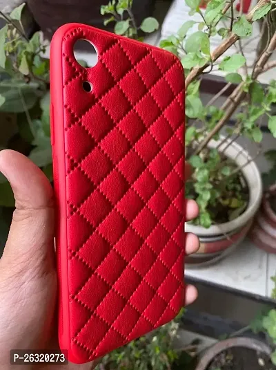 SUNNY FASHION Premium Shockproof Leather Back Case Cover Compatible with iPhone XR (Red)-thumb2
