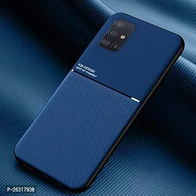 SUNNY FASHION Carbon Fiber Twill Pattern Back Case Case Cover for Samsung Galaxy M31 / F41 / M31 Prime - (Blue)-thumb0