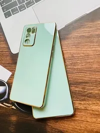 SUNNY FASHION Back Cover for Oppo Reno 6 Pro 5G Liquid TPU Silicone Shockproof Flexible with Camera Protection Soft Back Cover Case for Oppo Reno 6 Pro 5G (Mint Green)-thumb3