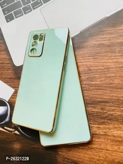 SUNNY FASHION Back Cover for Oppo Reno 6 Pro 5G Liquid TPU Silicone Shockproof Flexible with Camera Protection Soft Back Cover Case for Oppo Reno 6 Pro 5G (Mint Green)-thumb4