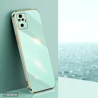 SUNNY FASHION Back Cover for Redmi Note 10 Pro/Note 10 Pro Max Liquid TPU Silicone Shockproof Flexible with Camera Protection Soft Back Cover Case for Redmi Note 10 Pro/Note 10 Pro Max (Mint Green)-thumb2