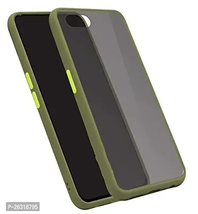 SUNNY FASHION Back Cover for Oppo A3s Hard Matte Finish Smoke Case with Soft Side Frame Fit Protective for (Oppo A3s, Lite Green)-thumb3