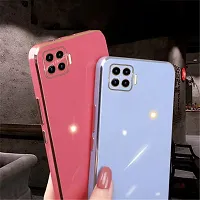 SUNNY FASHION Back Cover for Oppo F17 Pro Liquid TPU Silicone Shockproof Flexible with Camera Protection Soft Back Cover Case for Oppo F17 Pro (Blue)-thumb2