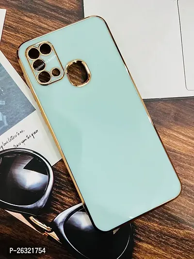 SUNNY FASHION Back Cover for Samsung Galaxy M31 / F41 Liquid TPU Silicone Shockproof Flexible with Camera Protection Soft Back Case Cover for Samsung Galaxy M31 / F41 (Mint Green)-thumb0
