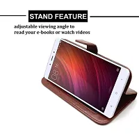 SUNNY FASHION Flip Case Cover for Vivo Z1 Pro Vintage Series Faux Leather Flip Wallet Case Stand with Card Holder  Magnetic Closure Flip Cover for Vivo Z1 pro- Brown-thumb3