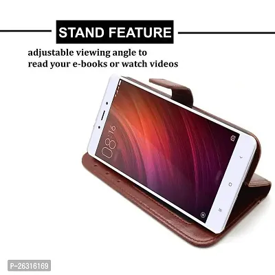 SUNNY FASHION Flip Case Cover for Vivo Z1 Pro Vintage Series Faux Leather Flip Wallet Case Stand with Card Holder  Magnetic Closure Flip Cover for Vivo Z1 pro- Brown-thumb4