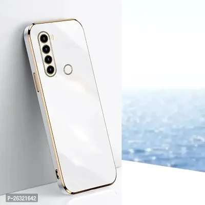 SUNNY FASHION Back Cover for Xiaomi Redmi Note 8 Liquid TPU Silicone Shockproof Flexible with Camera Protection Soft Back Cover Case for Xiaomi Redmi Note 8 (White)-thumb0