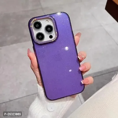 SUNNY FASHION Ultra Hybrid Camera and Drop Protection Back Cover Case Compatible for iPhone 14 - Purple-thumb0