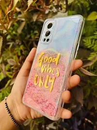 SUNNY FASHION Back Case Cover for OnePlus Nord 2 5G Good Vibes Only Designer Moving Liquid Water Glitter Girls Soft TPU Mobile Back Cover for OnePlus Nord 2 5G (Running Glitter Sparkle) (Pink)-thumb3