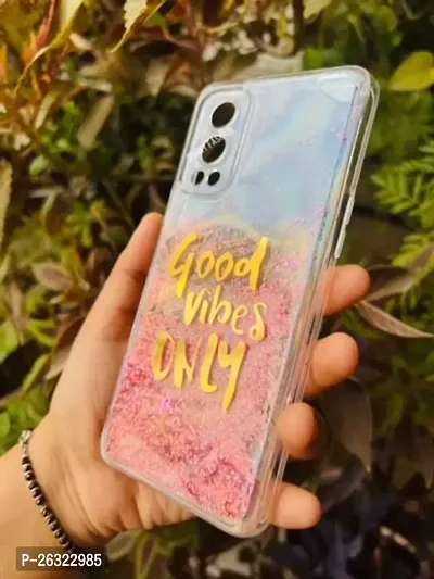 SUNNY FASHION Back Case Cover for OnePlus Nord 2 5G Good Vibes Only Designer Moving Liquid Water Glitter Girls Soft TPU Mobile Back Cover for OnePlus Nord 2 5G (Running Glitter Sparkle) (Pink)-thumb4