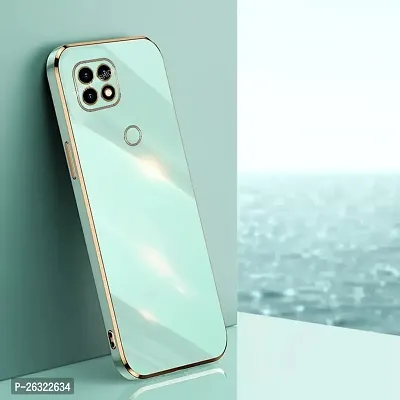 SUNNY FASHION Back Cover for Oppo A15 / Oppo A15s Liquid TPU Silicone Shockproof Flexible with Camera Protection Soft Back Cover Case for Oppo A15 / Oppo A15s (Mint Green)-thumb0