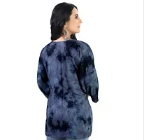 Stylish Navy Blue Rayon Chikankari Kurta For Women-thumb2