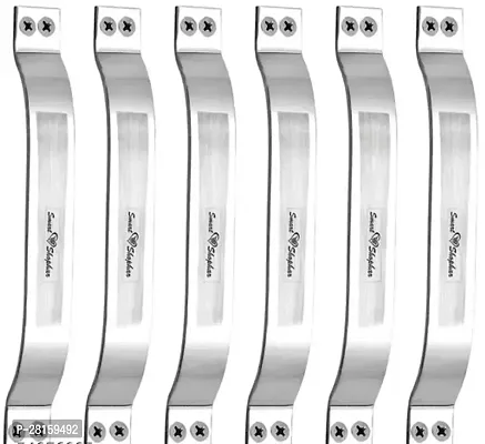 Smart Shophar Stainless Steel Winfol Cabinet Handle 4 Inches Silver Pack of 6#1812