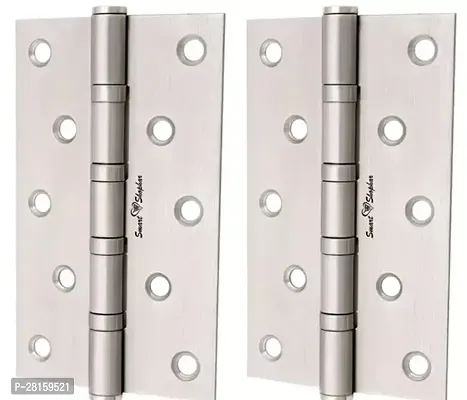 Smart Shophar Stainless Steel Bearing Hinge 5X1.25X2.5 Inches Silver Pack of 2#1532