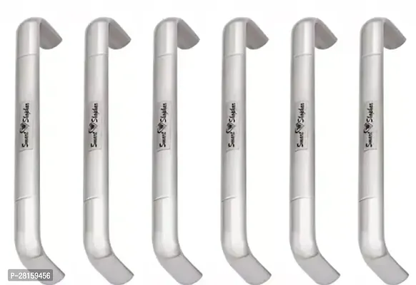 Smart Shophar Stainless Steel Iris Cabinet Handle 4 Inches Silver Pack of 6#1631