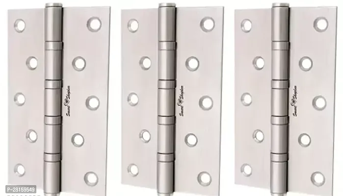 Smart Shophar Stainless Steel Bearing Hinge 4X1.25X2.5 Inches Silver Pack of 3#152