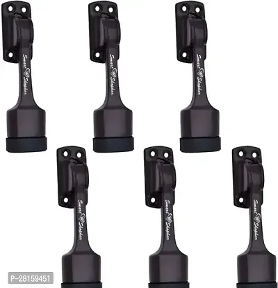 Smart Shophar Aluminium Alloys Ajanta Door Stopper 5 Inches Brown Pack of 6#1006-thumb0