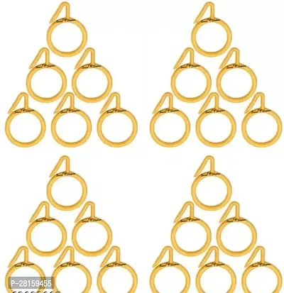 Smart Shophar Plastic Nemani Curtain Ring 1.5 Inches Yellow Pack of 24#1427