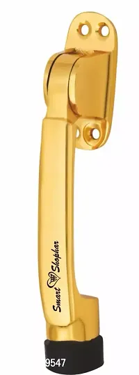 Smart Shophar Brass Meldal Door Stopper 5 Inches Gold Pack of 1#1213