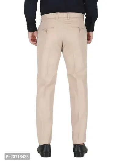 Stylish Beige Cotton Solid Trouser For Men-thumb4