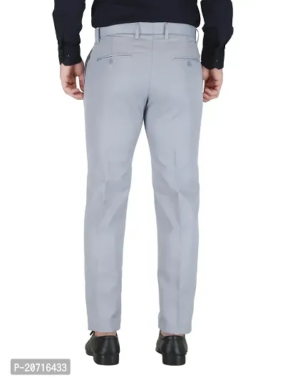 Stylish Grey Cotton Solid Trouser For Men-thumb4